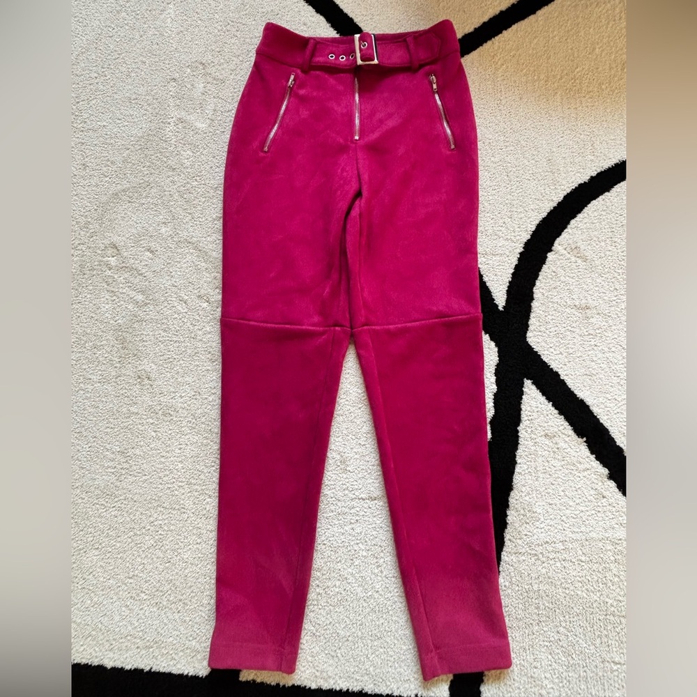 Forever 21 Fuchsia Faux Suede Pants